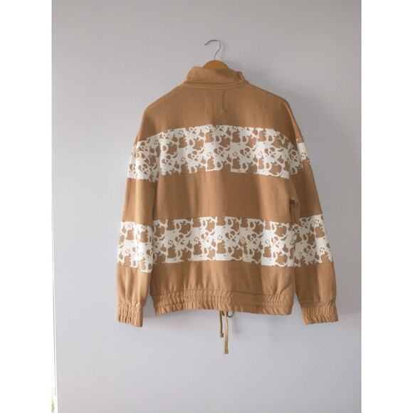 Simply Southern Women's 1/4 Zip Pullover Jacket Large Animal Print Snuggle Comfy - Picture 7 of 14